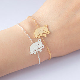 Chain Stainless Steel Women Men Koala Bracelet