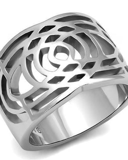 Women Stainless Steel No Stone Rings TK3039